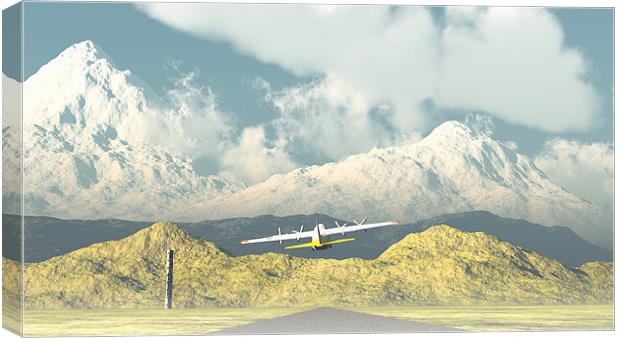Departing for base Camp Canvas Print by Paul Fisher