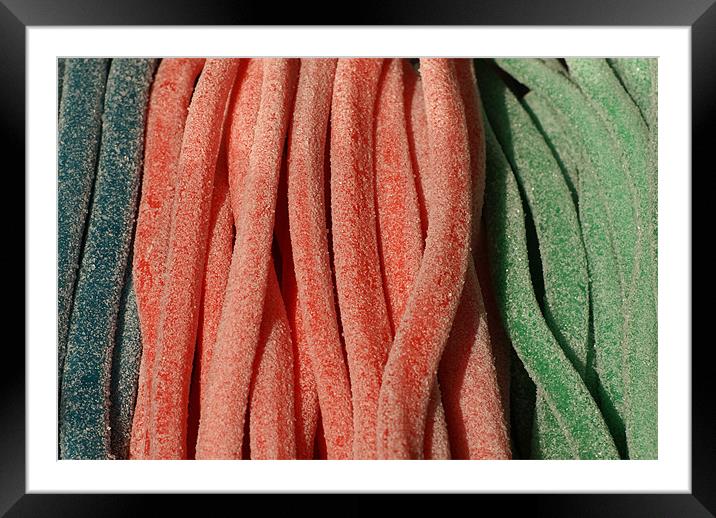 sweet / sour laces Framed Mounted Print by Maria Tzamtzi Photography