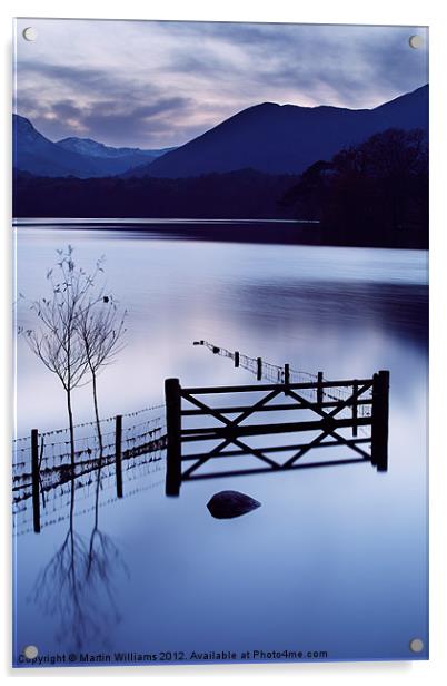 Evening at Derwent Water Acrylic by Martin Williams