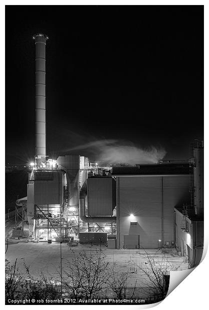 MAIDSTONE INCINERATOR 2 Print by Rob Toombs