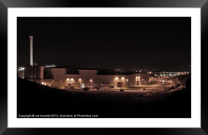 MAIDSTONE INCINERATOR COMPLEX 2 Framed Mounted Print by Rob Toombs