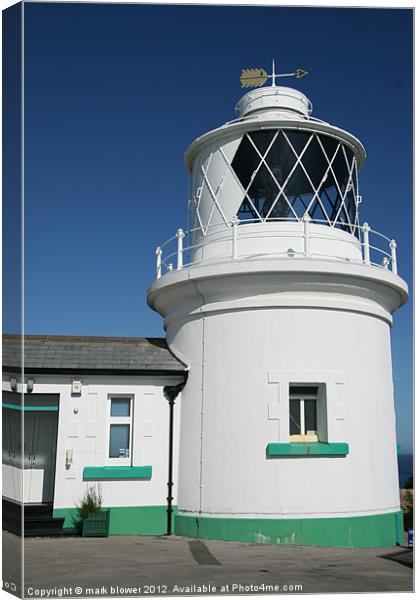 The lighthouse Canvas Print by mark blower