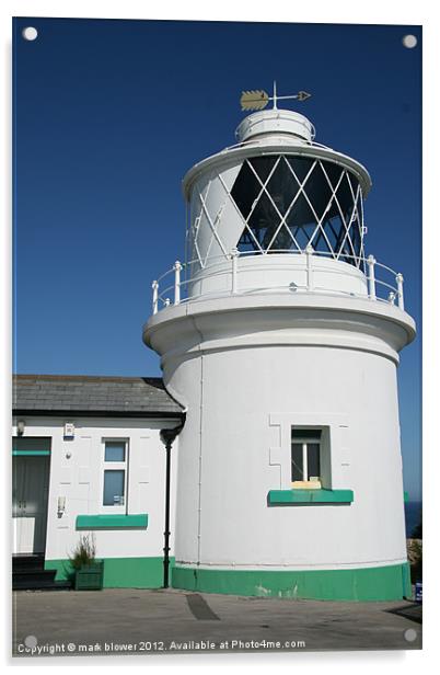 The lighthouse Acrylic by mark blower