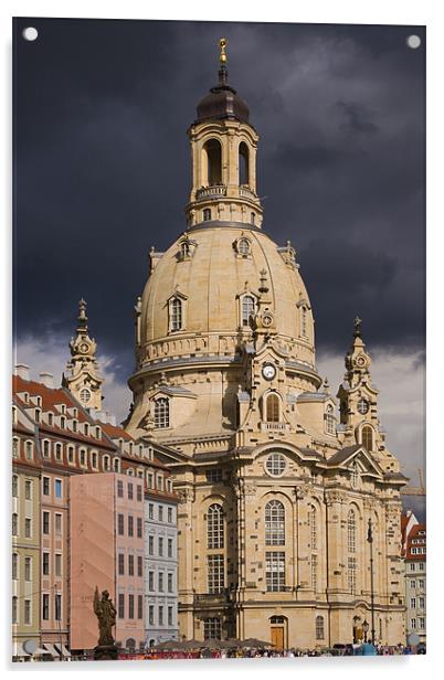 Frauenkirche Dresden Acrylic by Thomas Schaeffer