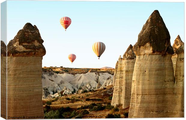 Ballooning In The Valley of Love Canvas Print by Carole-Anne Fooks