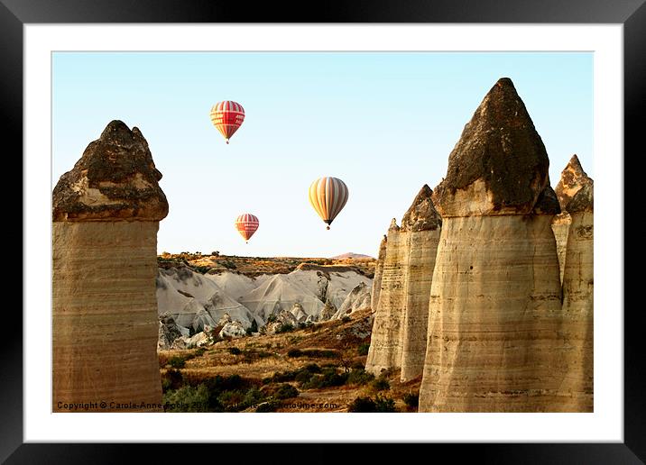 Ballooning In The Valley of Love Framed Mounted Print by Carole-Anne Fooks