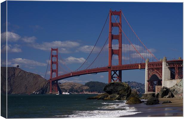 Golden gate Bridge  Canvas Print by Thomas Schaeffer