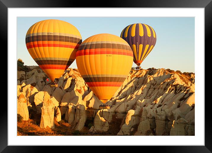 Sunshine Kisses The Balloons Framed Mounted Print by Carole-Anne Fooks