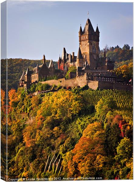 Reichsburg Castle, Cochem, Germany Canvas Print by Louise Heusinkveld