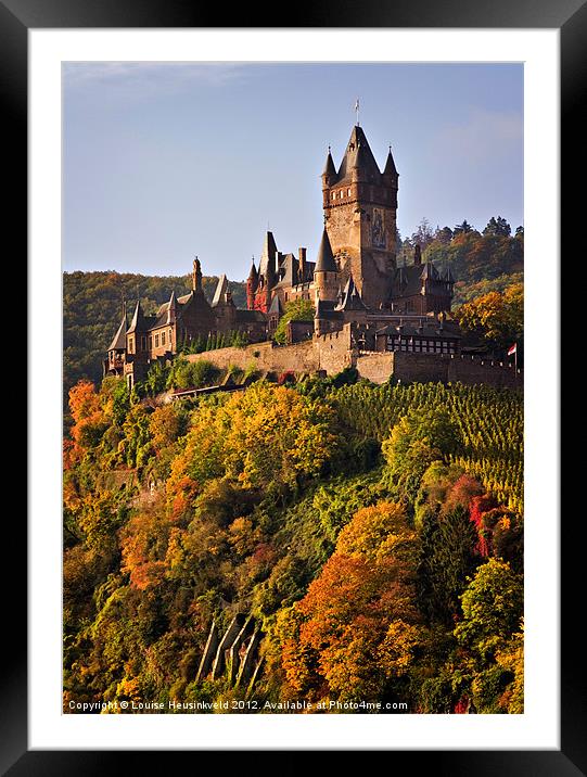 Reichsburg Castle, Cochem, Germany Framed Mounted Print by Louise Heusinkveld