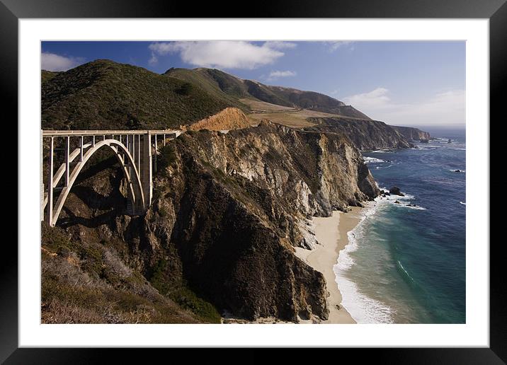 Highway #1 Framed Mounted Print by Thomas Schaeffer