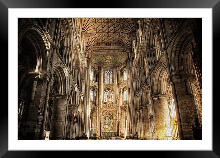 Peterborough Cathedral Framed Mounted Print by Fiona Messenger