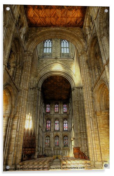 Peterborough Cathedral 2 Acrylic by Fiona Messenger
