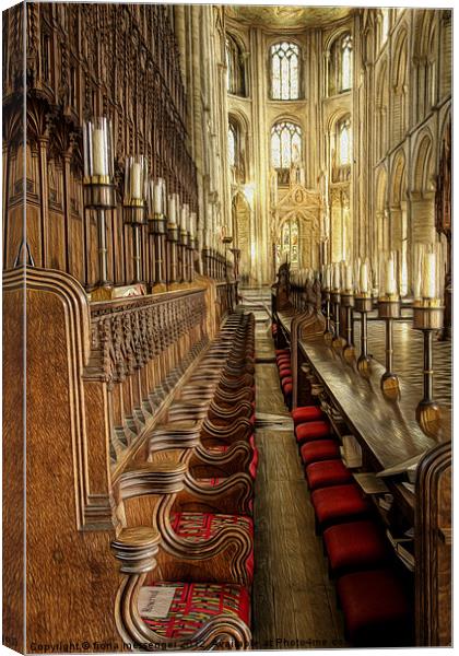 Take a Pew Canvas Print by Fiona Messenger