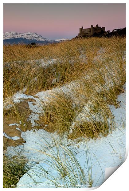 Harlech castle winter 2010 Print by Rory Trappe