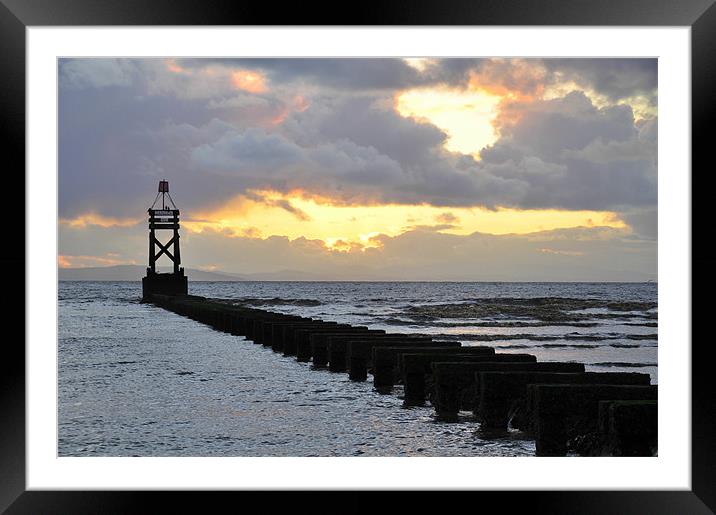 step out to sea Framed Mounted Print by sue davies