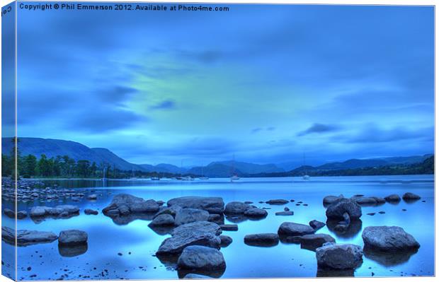 Ullswater HDR Dusk Canvas Print by Phil Emmerson