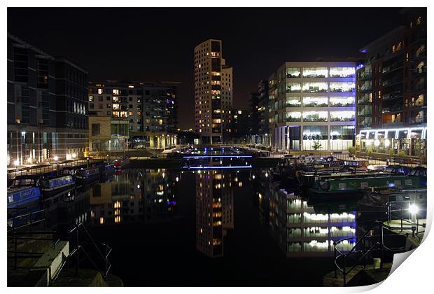 Clarence Dock, Leeds - Colour Version Print by Sandi-Cockayne ADPS