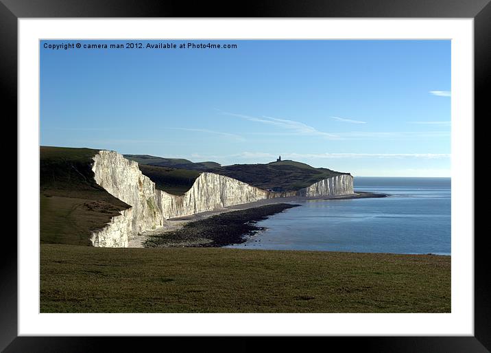 The Cliff Framed Mounted Print by camera man