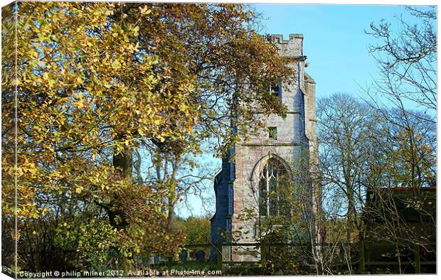 Siant Michaels Church Tower Canvas Print by philip milner