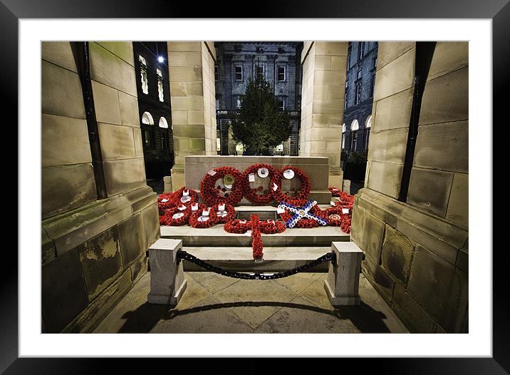 Remembrance in Scotland Framed Mounted Print by Buster Brown