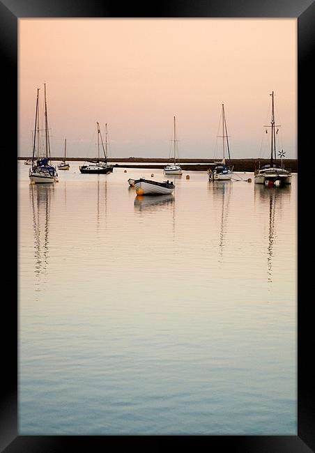 Sunset at Wells Harbour Framed Print by Scott Simpson