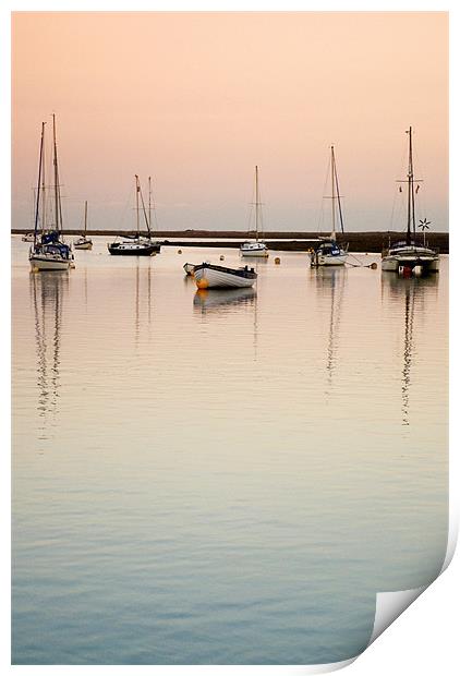 Sunset at Wells Harbour Print by Scott Simpson