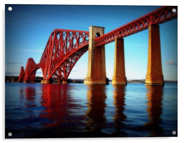 froth rail bridge Acrylic by dale rys (LP)