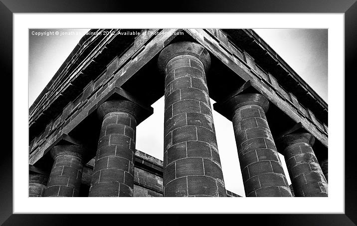 Penshaw Monument Framed Mounted Print by jonathan atkinson