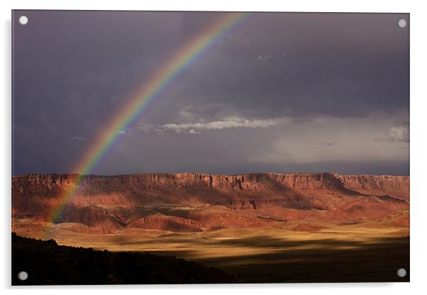 Rainbow over Vermillion Acrylic by Thomas Schaeffer
