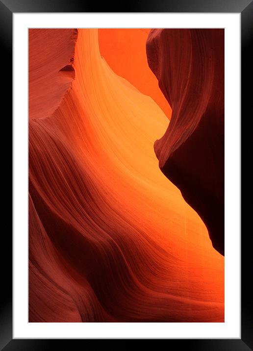 Antelope Canyon Framed Mounted Print by Thomas Schaeffer