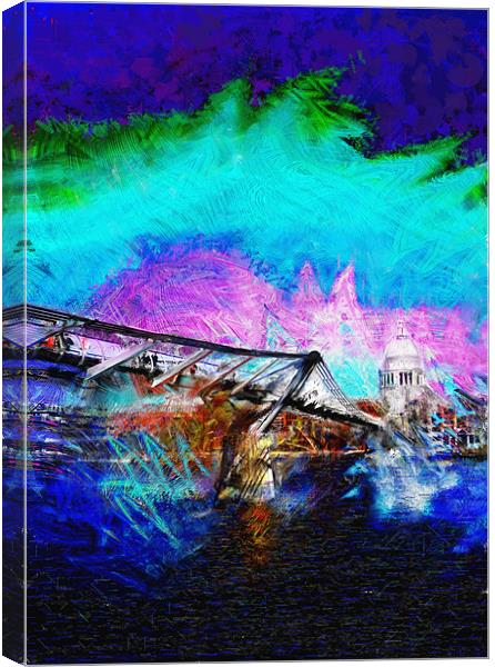 Millennium Bridge, London Canvas Print by Graham Smith