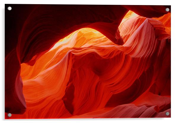 Antelope Canyon Acrylic by Thomas Schaeffer