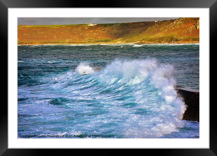 Sennen Cove, Cornwall Framed Mounted Print by Louise Heusinkveld