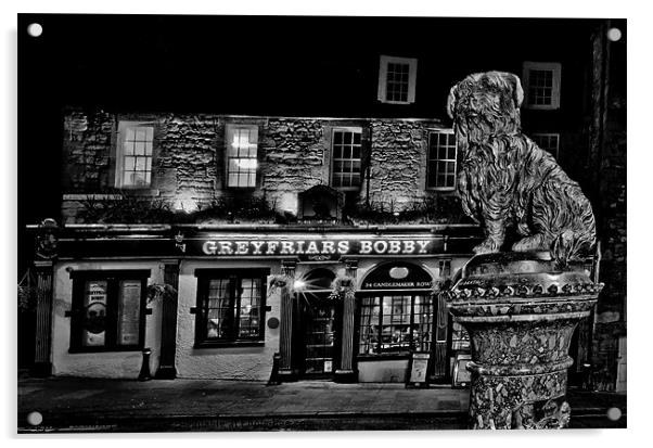 Greyfriars Bobby Statue Acrylic by Buster Brown