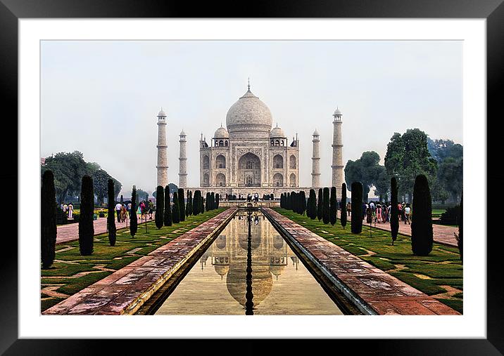 The Taj Mahal Framed Mounted Print by Jacqi Elmslie