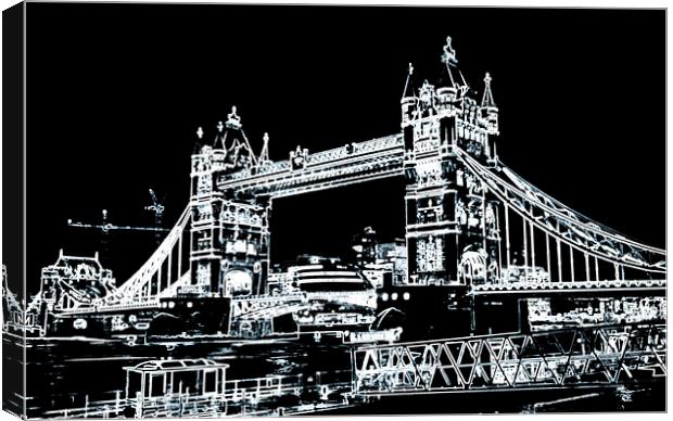 Tower Bridge art Canvas Print by David Pyatt