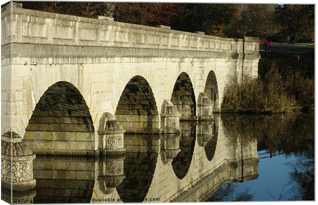 Reflected Arches Canvas Print by Mark Hobson