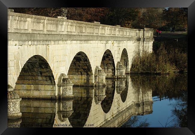 Reflected Arches Framed Print by Mark Hobson