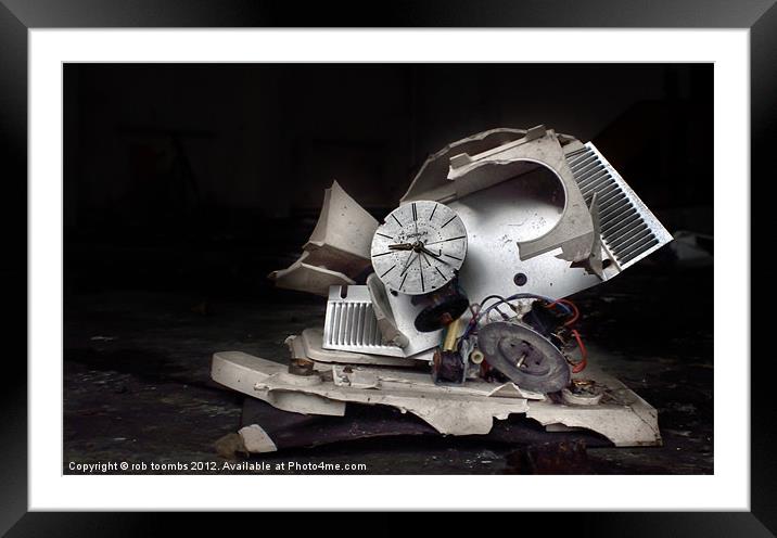 BROKEN TIME Framed Mounted Print by Rob Toombs