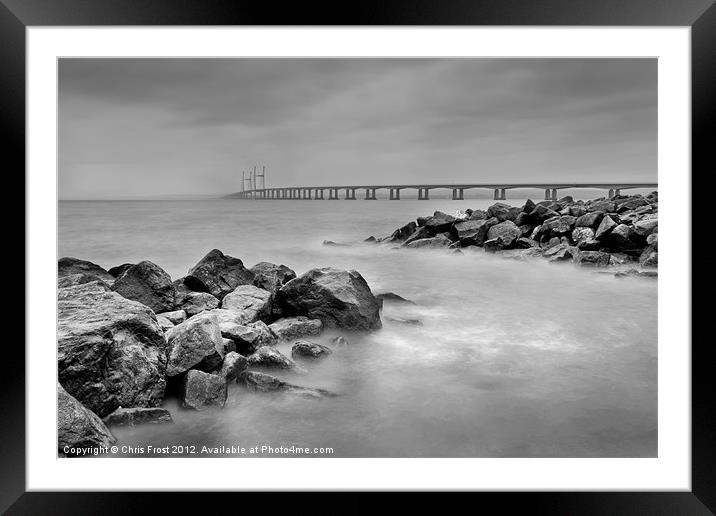 Severn Bridge Storm Framed Mounted Print by Chris Frost