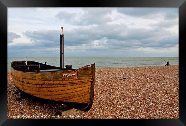 Dungeness Boat The Sparrow Framed Print by Chris Thaxter