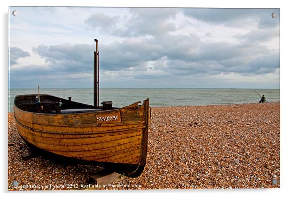 Dungeness Boat The Sparrow Acrylic by Chris Thaxter