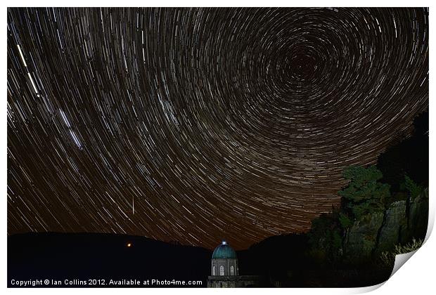 Meteor Star Trails Print by Ian Collins
