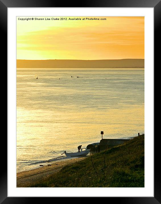 Ashore Framed Mounted Print by Sharon Lisa Clarke