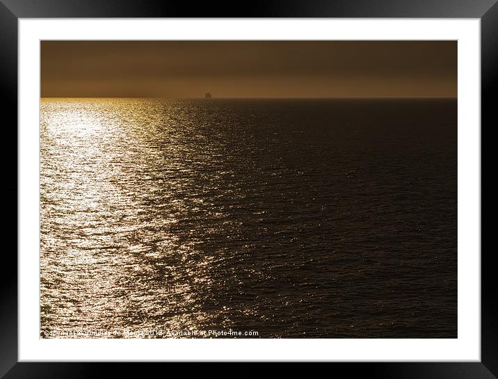 Sunrise view from the Ferry Framed Mounted Print by Vinicios de Moura