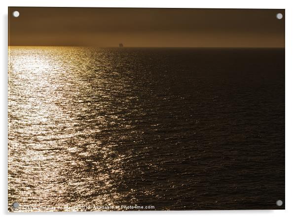 Sunrise view from the Ferry Acrylic by Vinicios de Moura