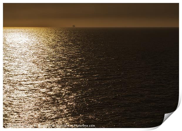 Sunrise view from the Ferry Print by Vinicios de Moura