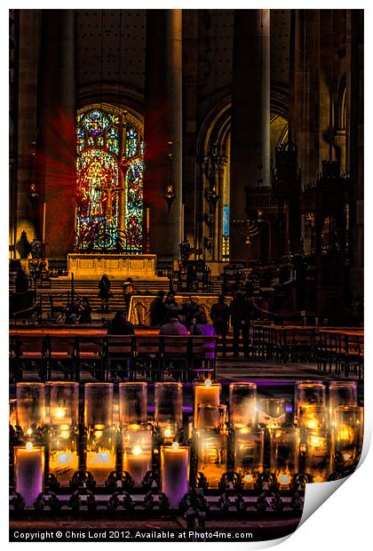 Cathedral Interior Print by Chris Lord