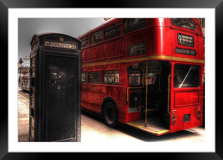 Bus n Box Framed Mounted Print by Louise Godwin